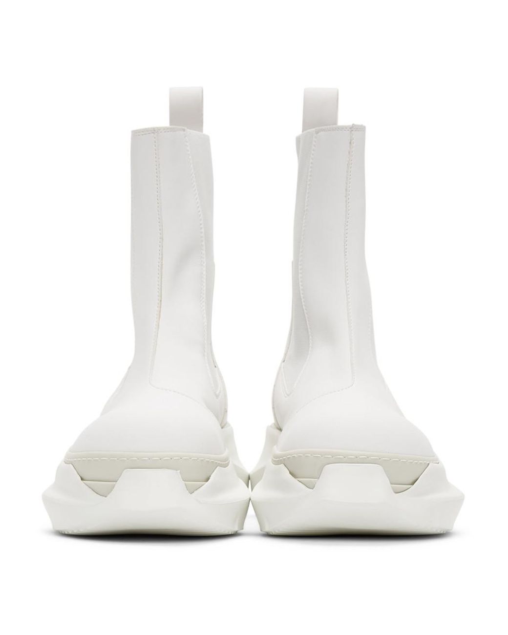 Rick Owens DRKSHDW White Abstract Beetle Boots for Men | Lyst
