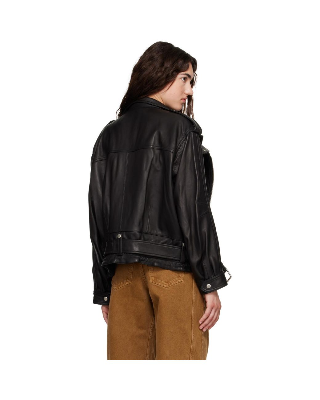 Isabel Marant Black Farza Leather Jacket