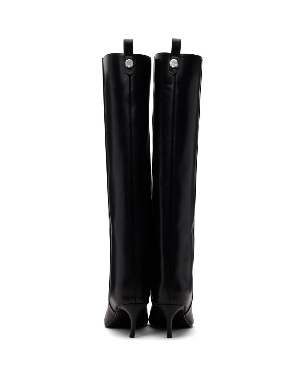The Attico Black Lea Tall Boots