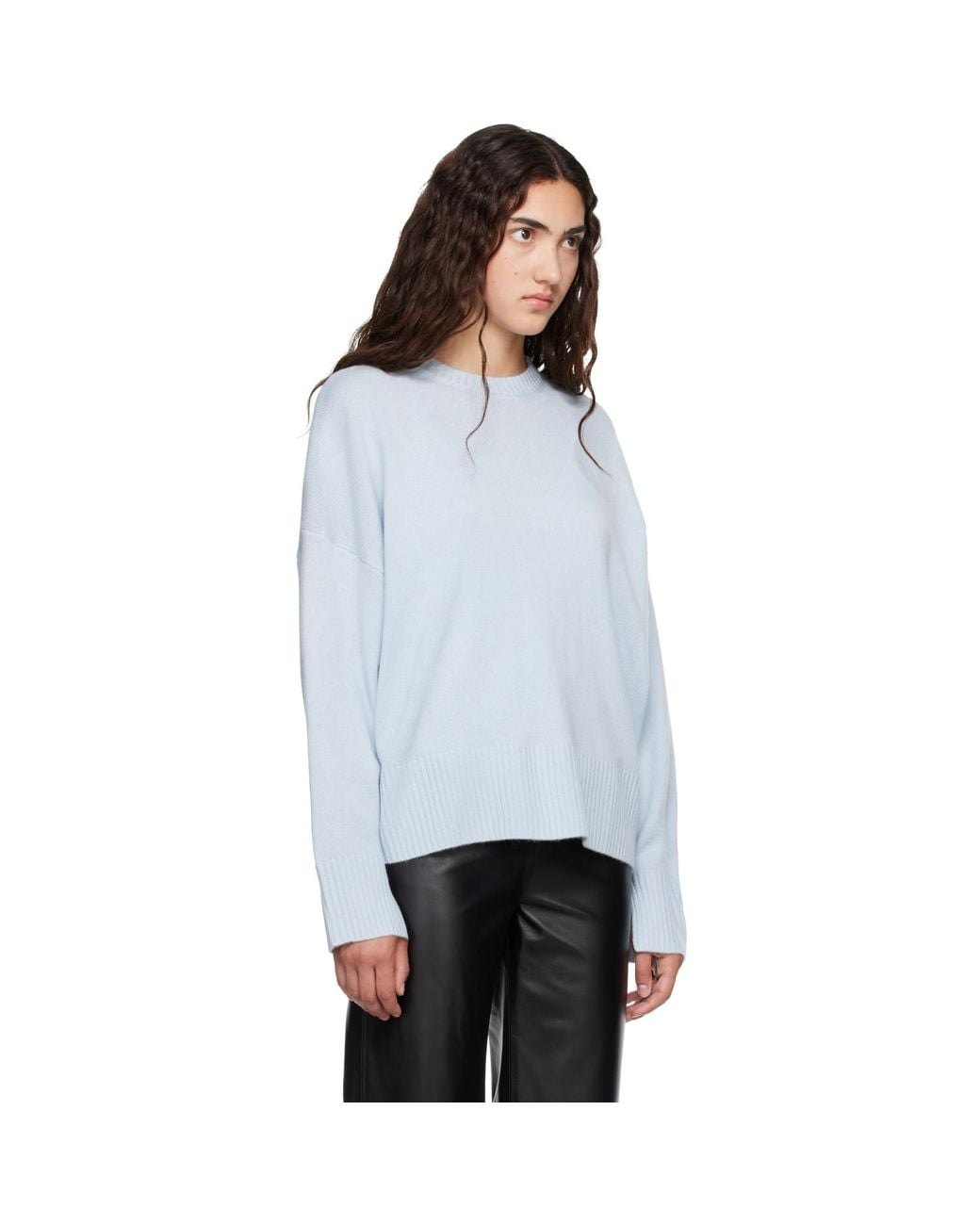Loulou de Saison Blue Anton Lds Cashmere Sweater