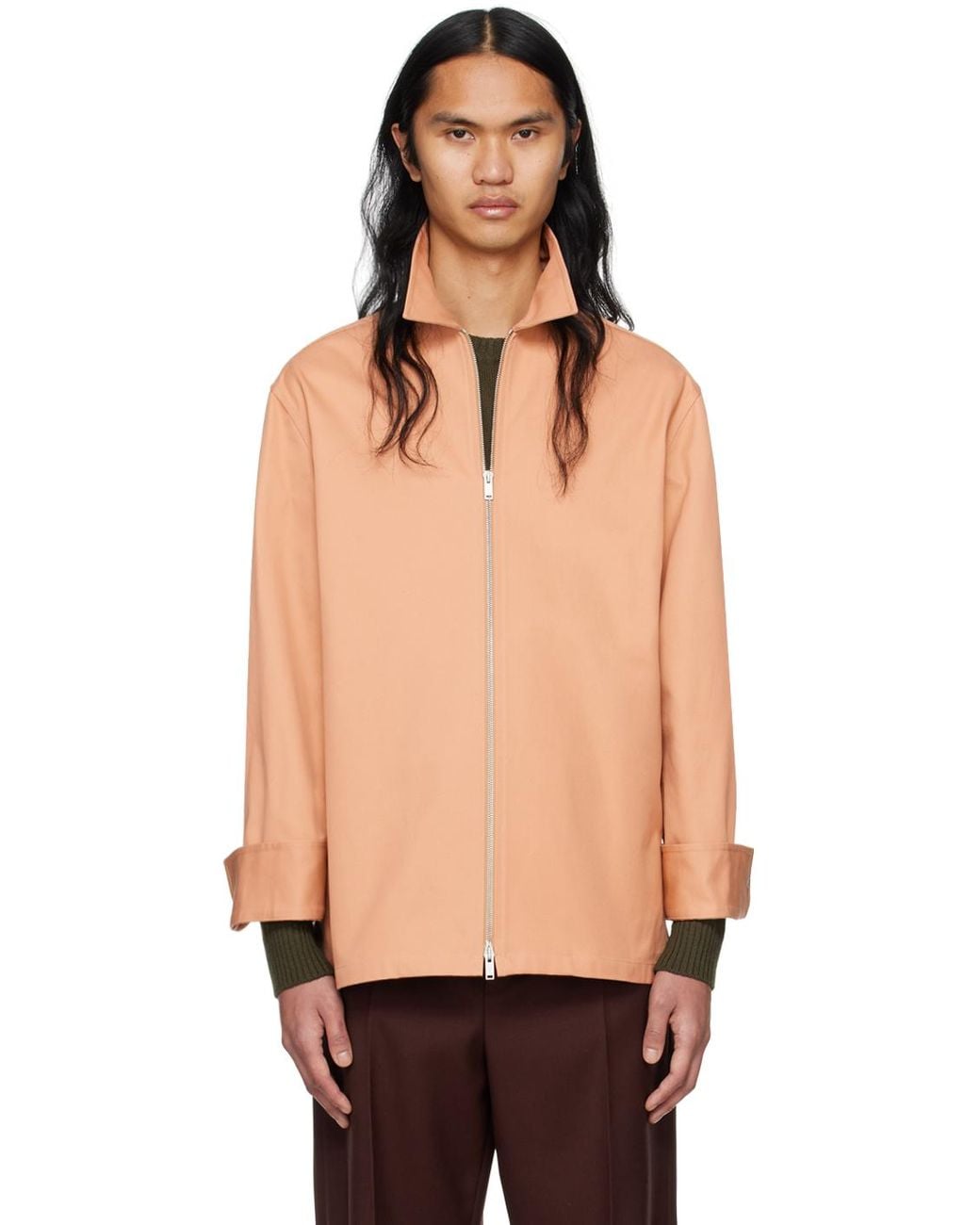 JIL SANDER ジルサンダー ジップアップシャツSHIRT E 10