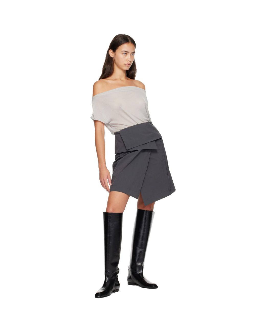 Khaite Black Colt Knee-High Boots