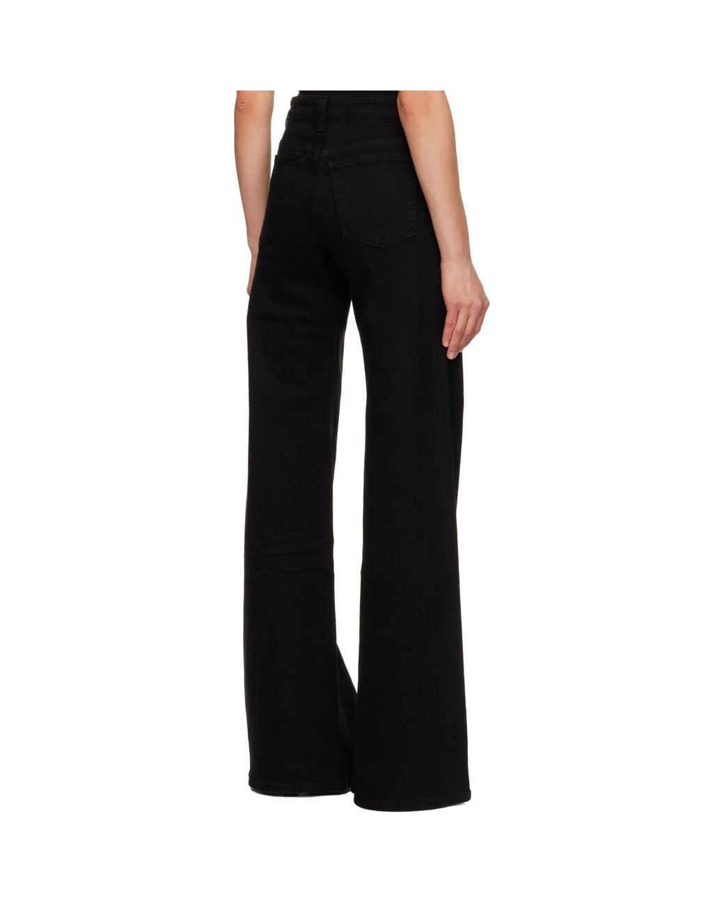 Khaite Black Dane Stretch Jeans