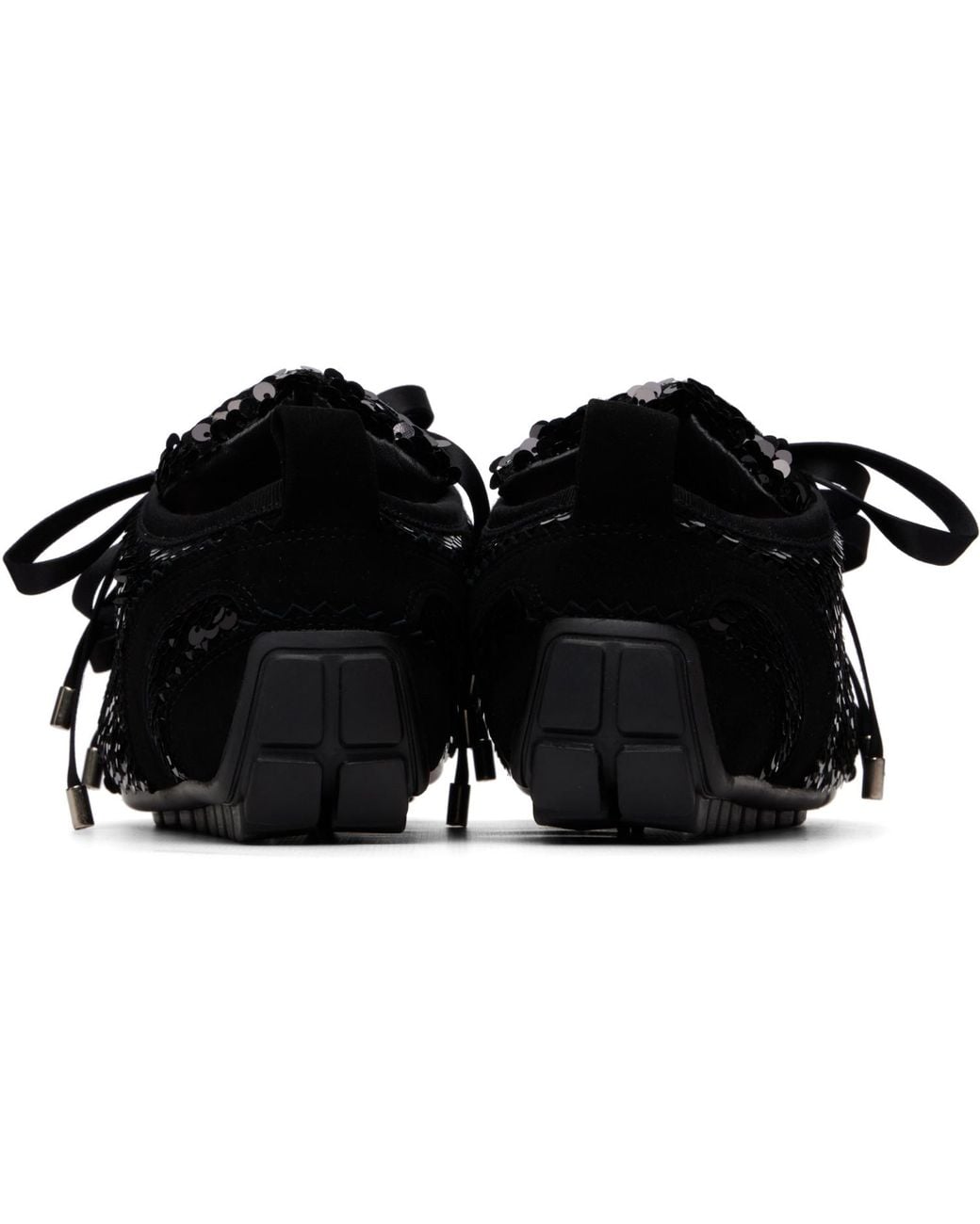 Simone Rocha Black Ballerina Grip Trainer Sneakers