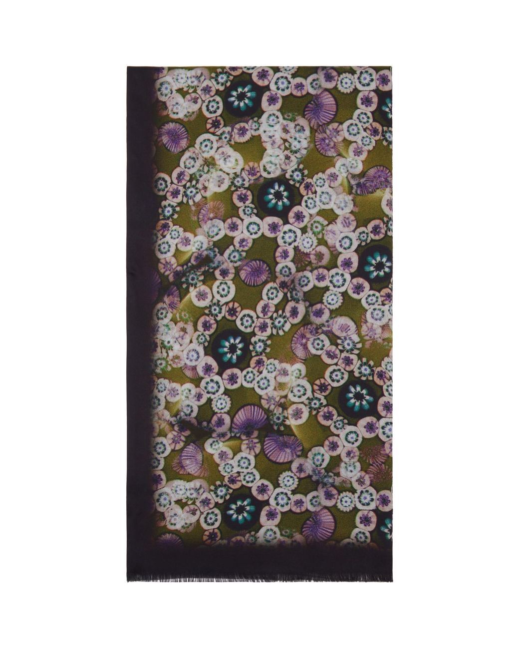 Dries Van Noten Multicolor Printed Satin Scarf for men