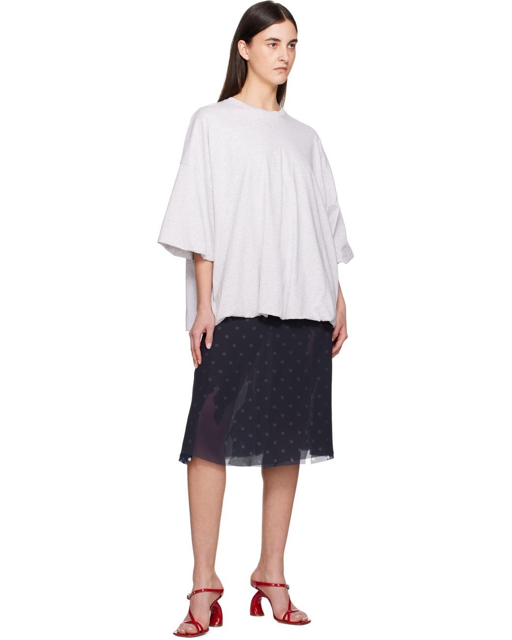 【送料&関税込】[ACNE] MESH LAYERED SKIRT Acne Studios Mesh Layered Midi Skirt in Black | Lyst