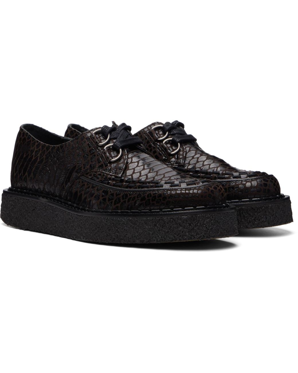 Vivienne Westwood Black George Cox Edition Hatton Derbys for men