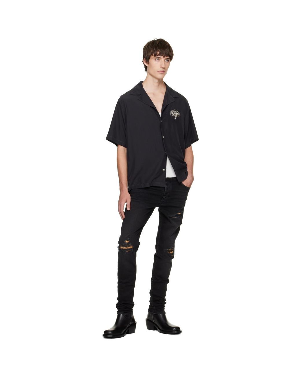 Amiri Black Skinny Jeans for men