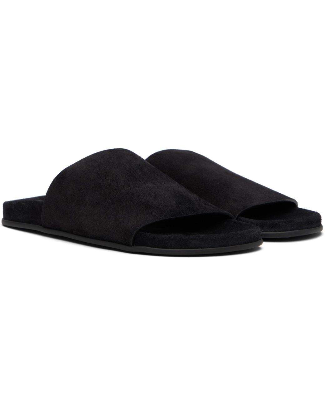 The Row Black Hugh Slides