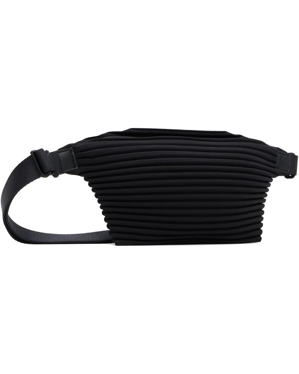 Homme Plissé Issey Miyake Black Pleats Slim Belt Bag for men
