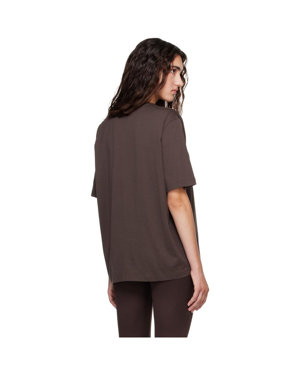 Frankie Shop Brown Harper Soft Organic T-Shirt