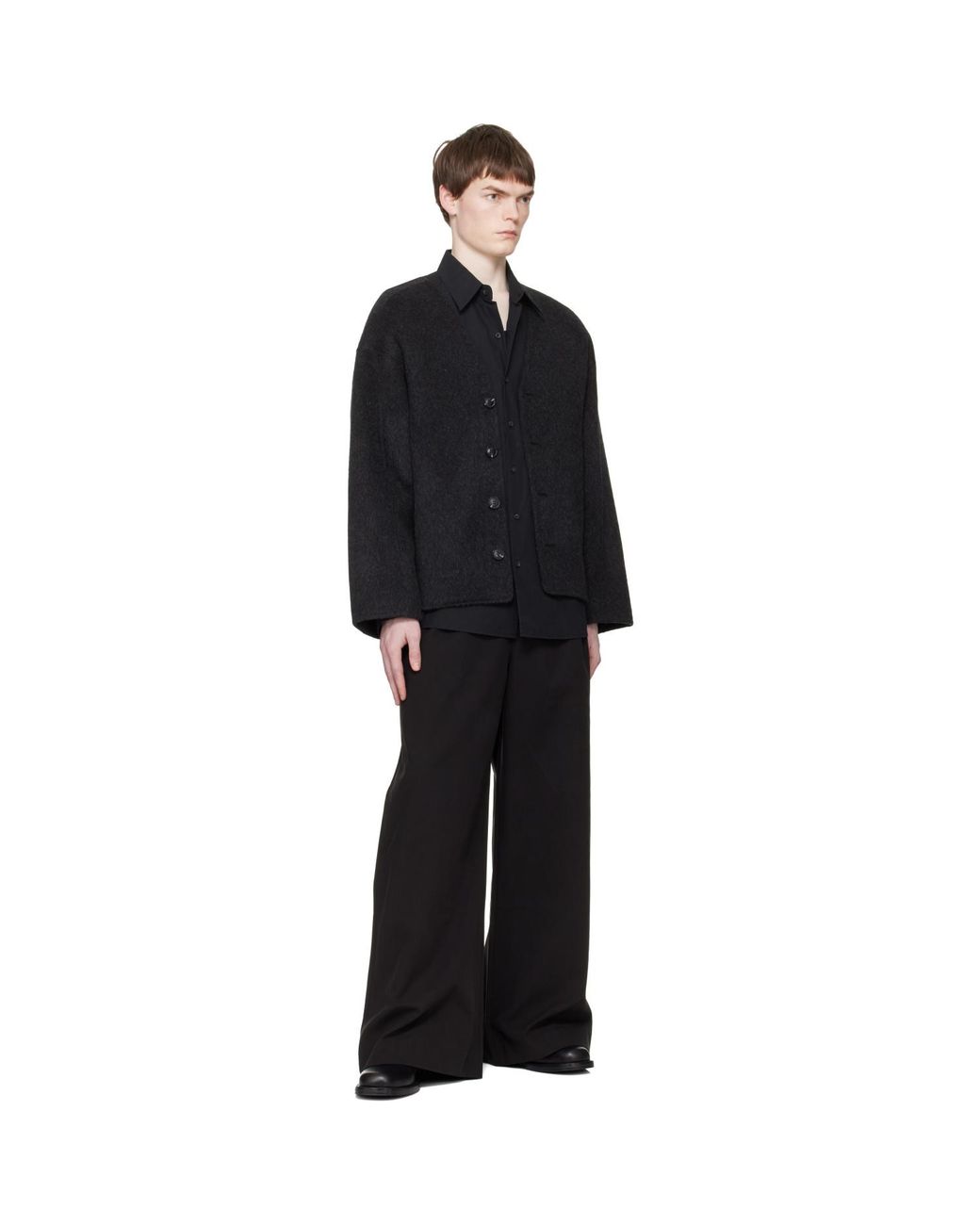 Entire studios Black Dinch Trousers for men