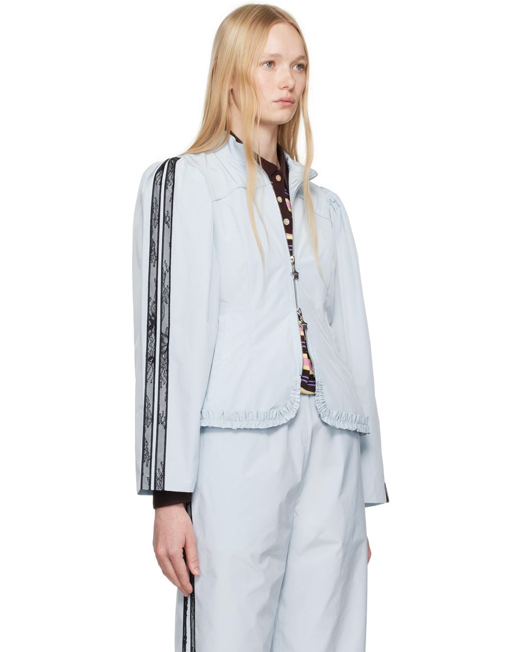 Sandy Liang White Eileen Jacket