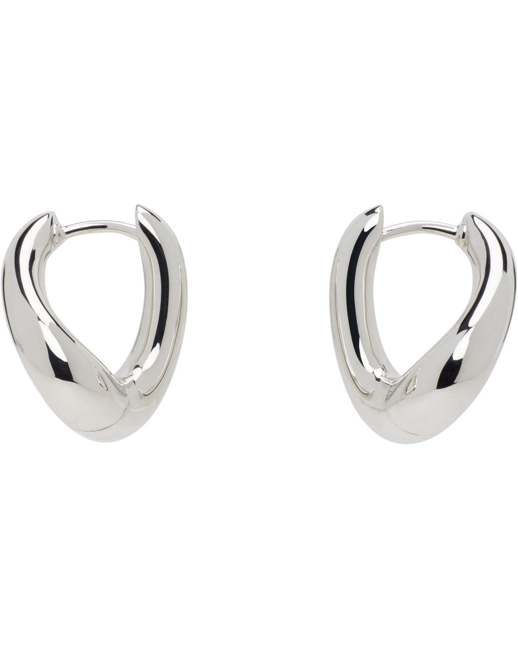 Tom Wood Metallic Twist Hoops Small Earrings for men