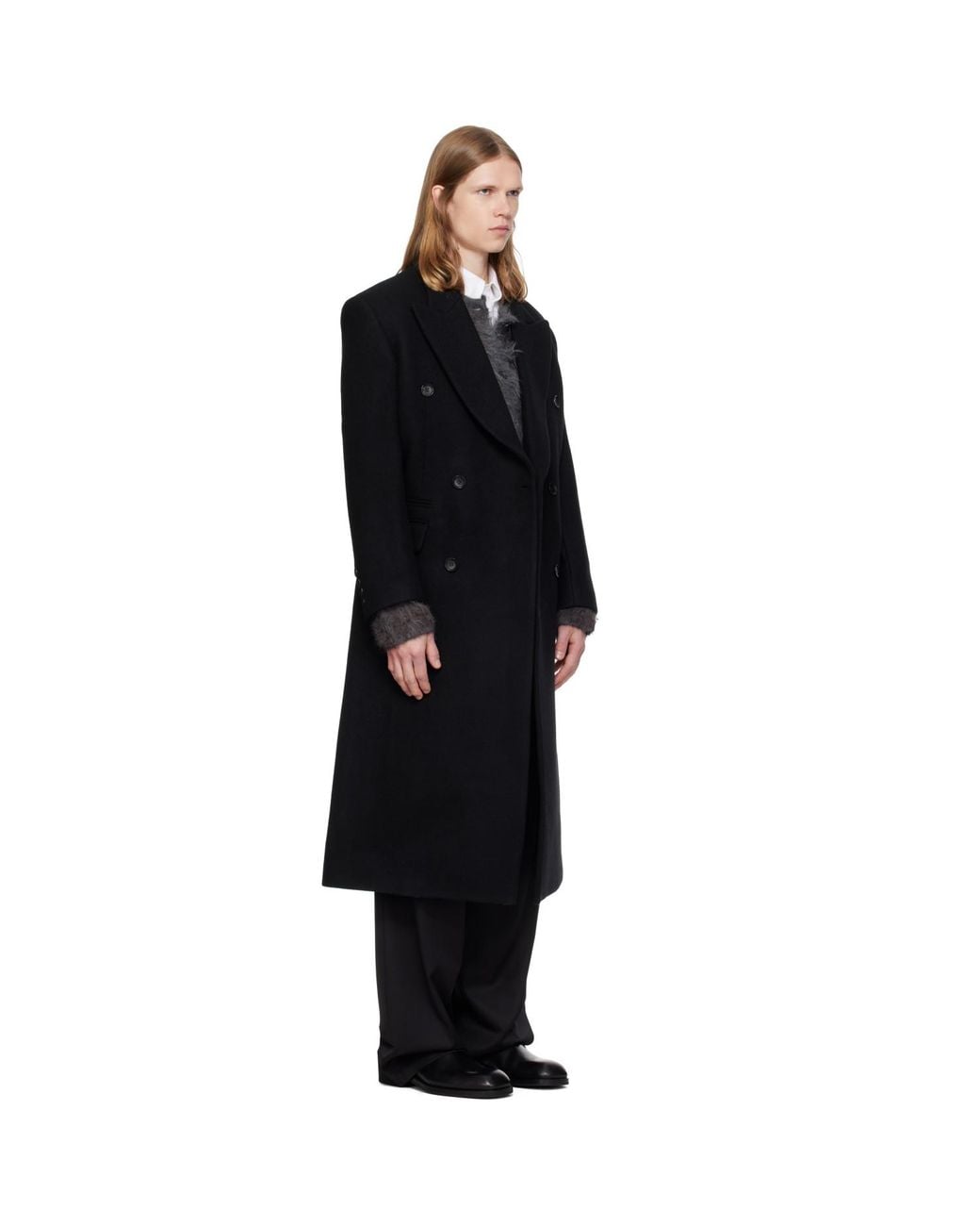MMIC Black Hector Double Coat for men