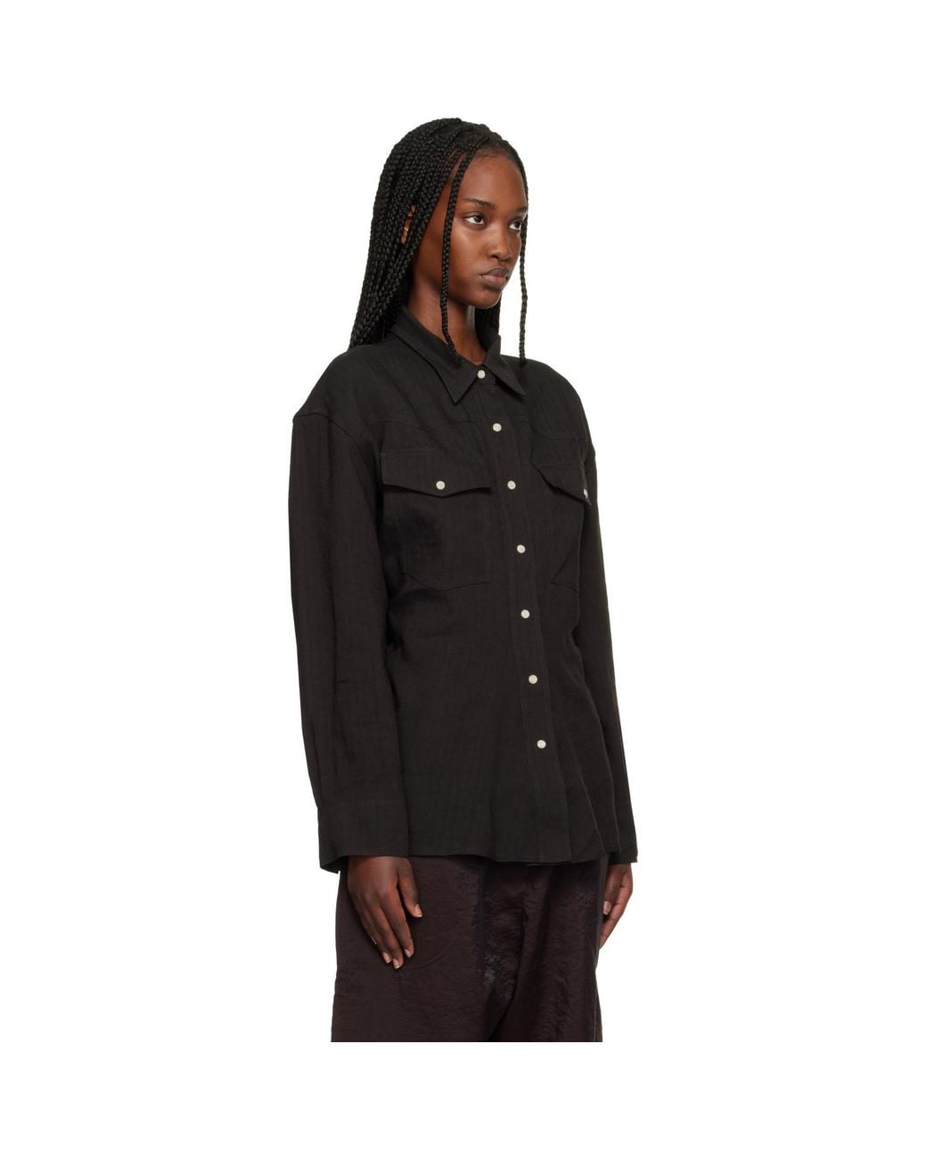 Studio Nicholson Black Krauss Shirt