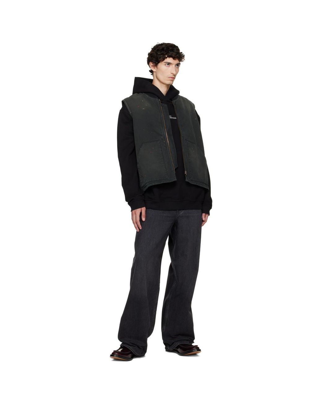 Maison Margiela Black Workwear Vest for men