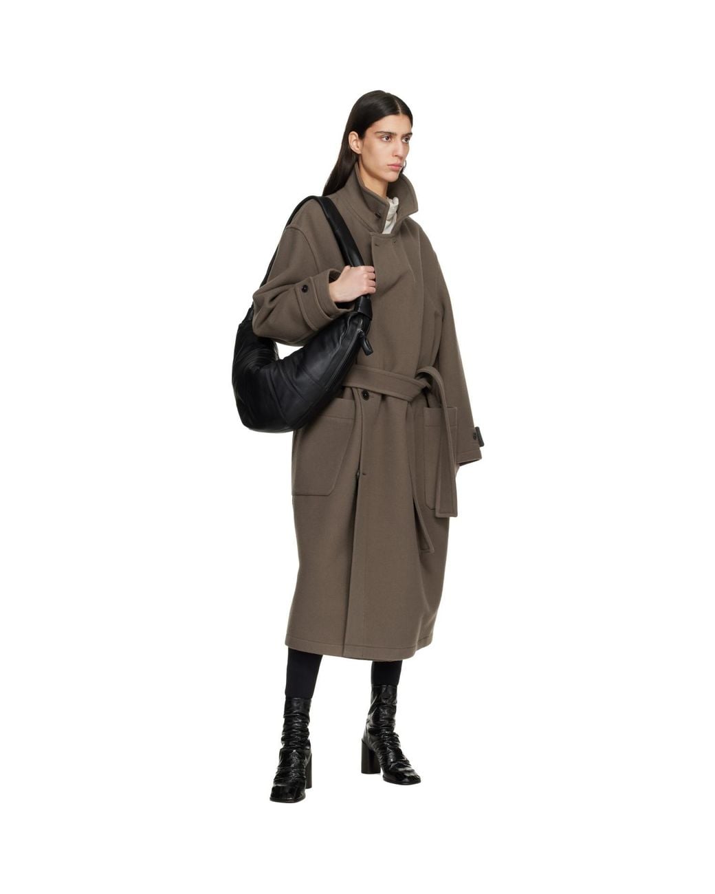 Lemaire Black Large Croissant Bag