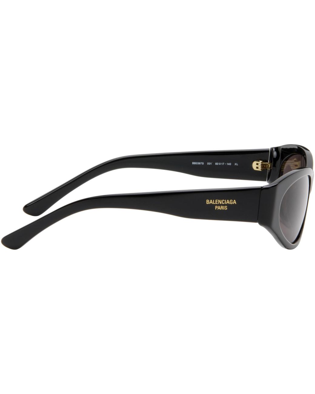 Balenciaga Black Tuesday Round Oval Sunglasses