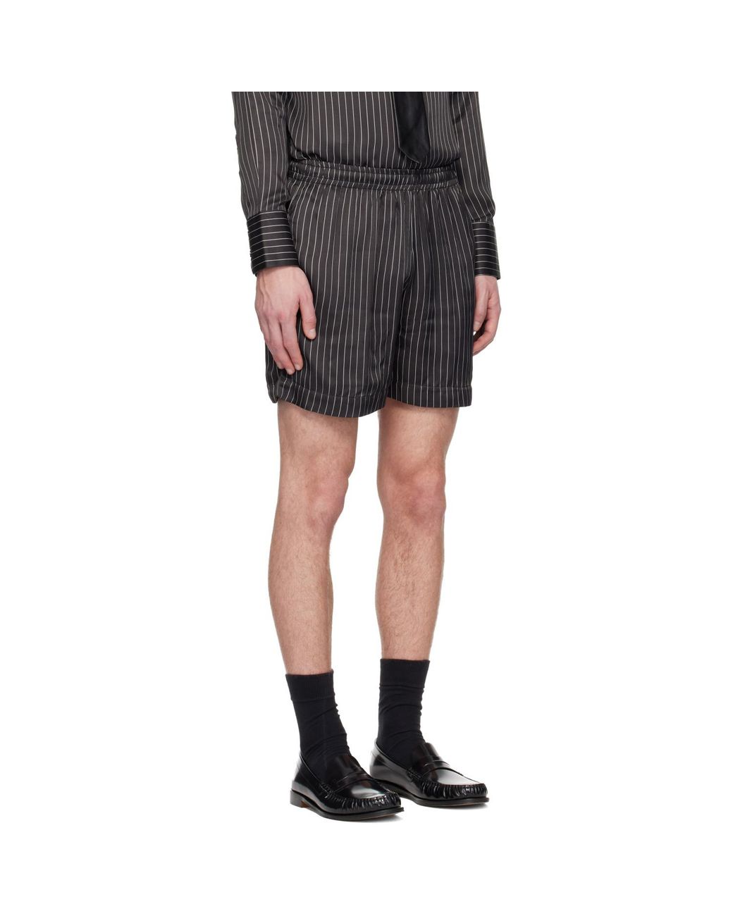 Ernest W. Baker Black Sport Shorts for men