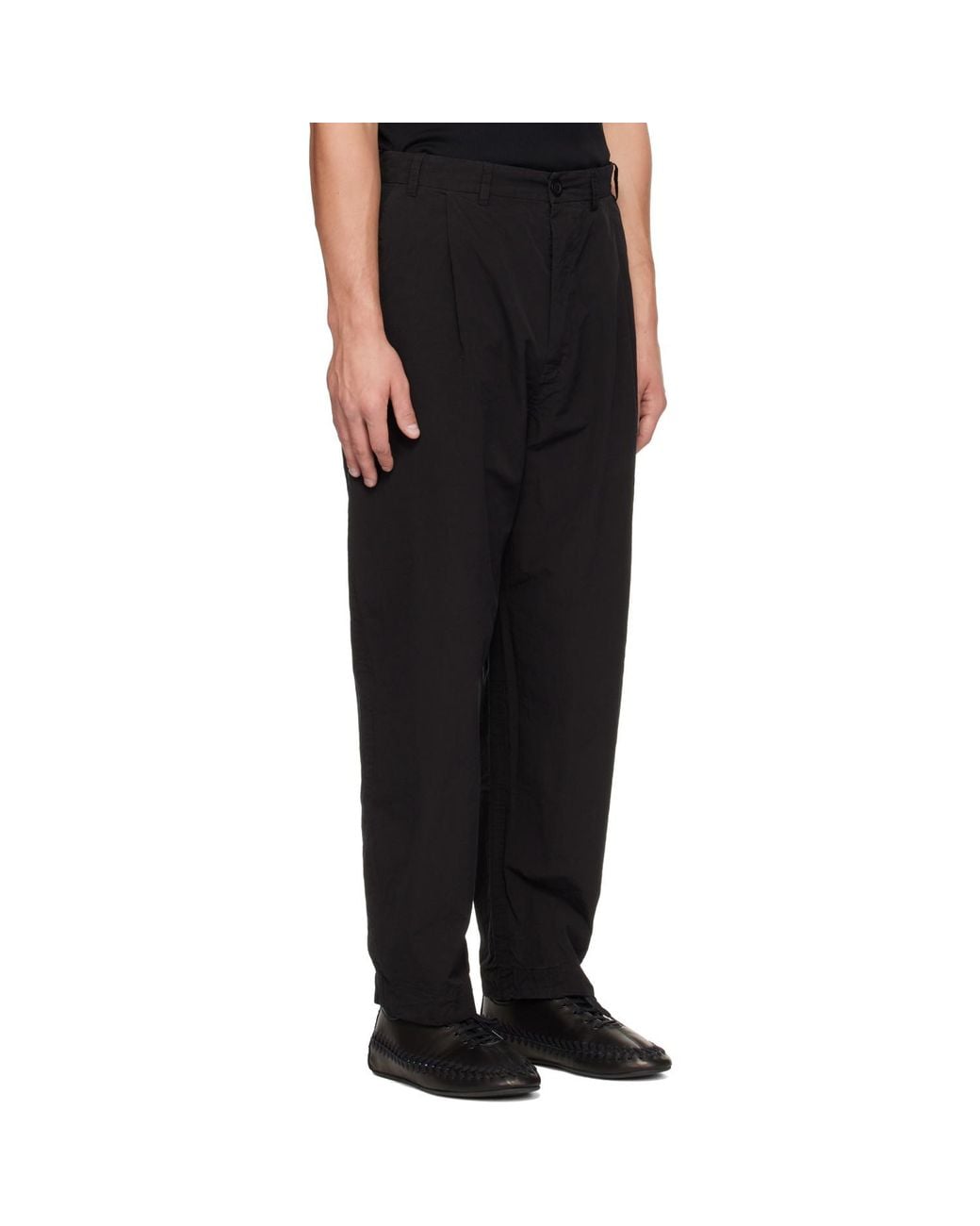 Casey Casey Black Basil Trousers for men