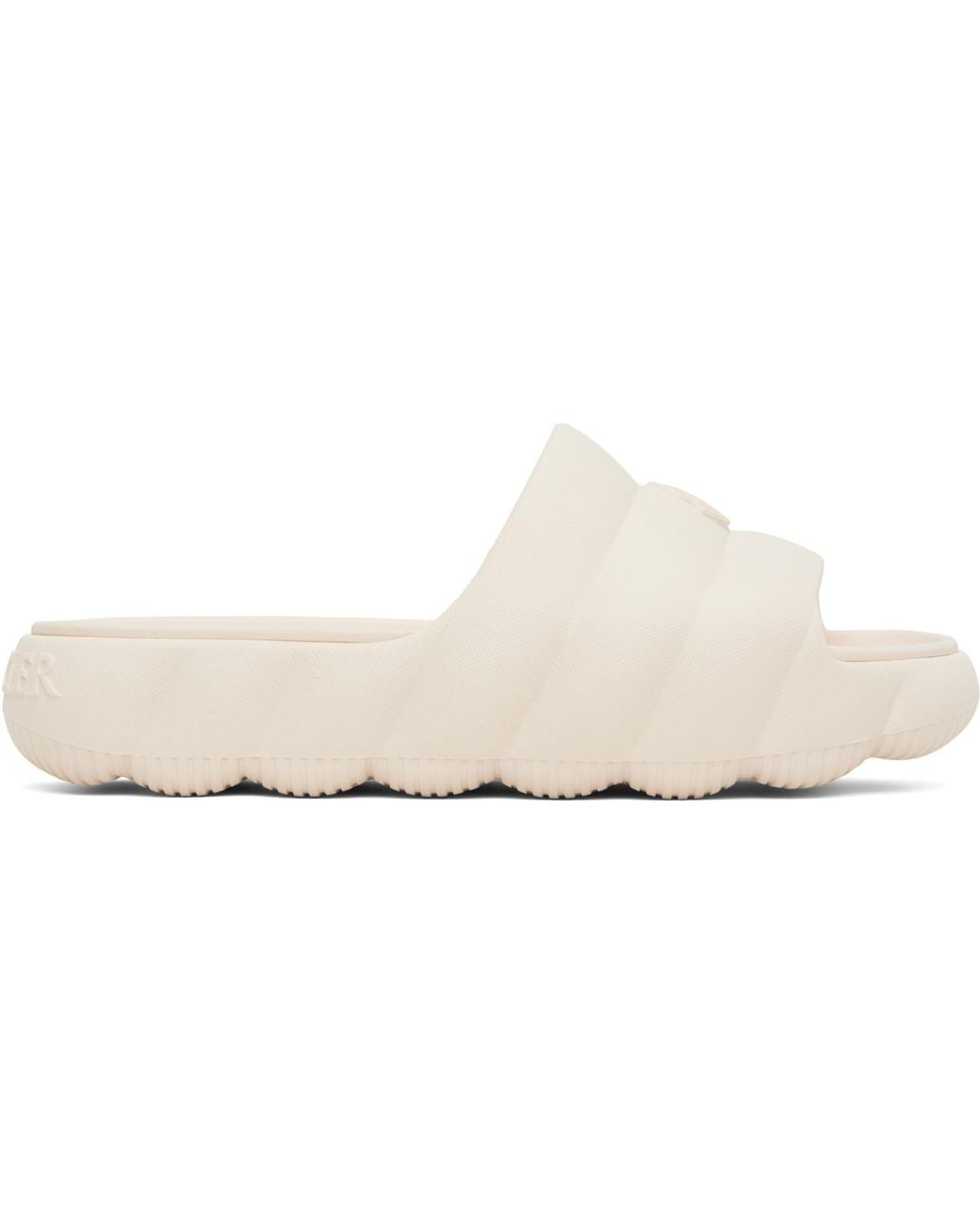 Moncler Black Off- Lilo Quilted Eva Pool Slides