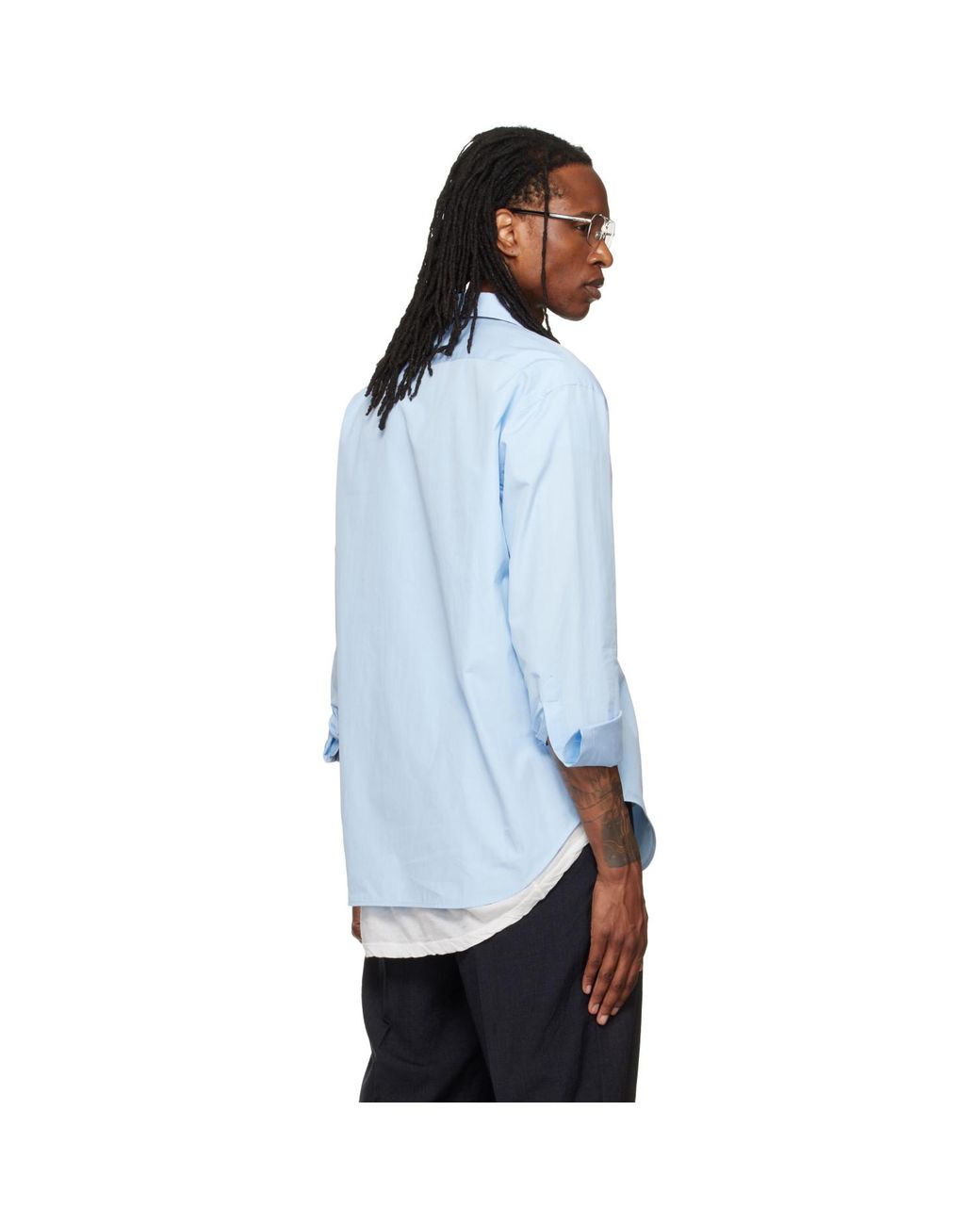 Balenciaga Blue Standard Shirt for men