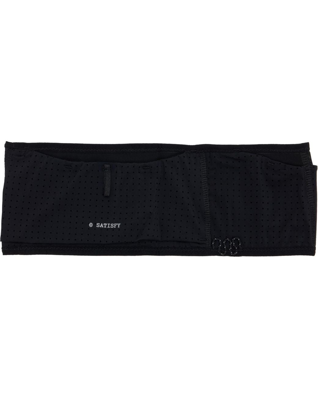 Satisfy Black Space‑O Running Belt for men