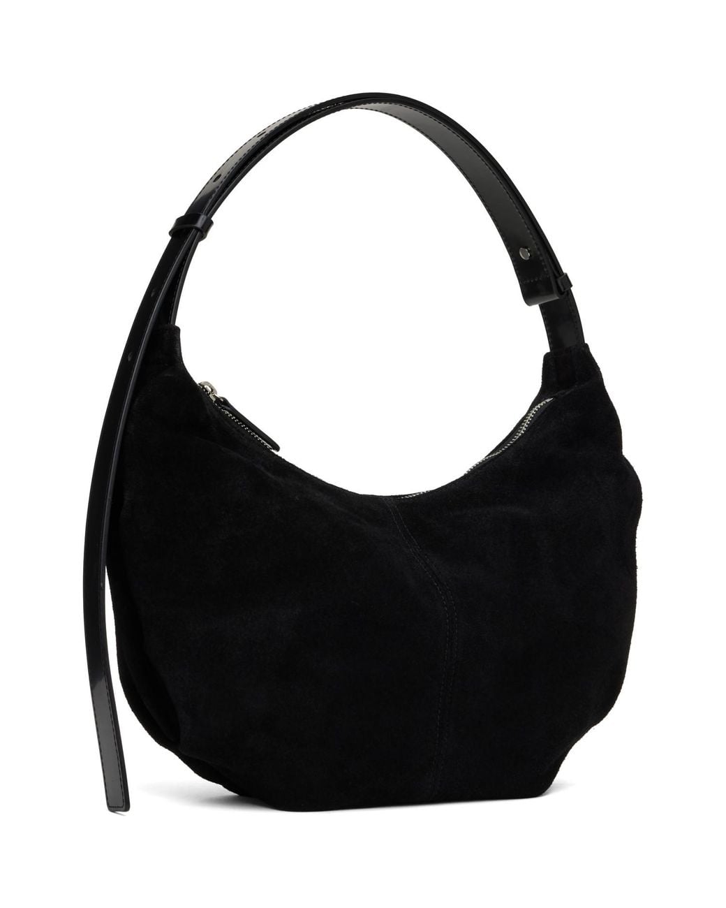 NOTHING WRITTEN Black Ht Suede Shoulder Bag
