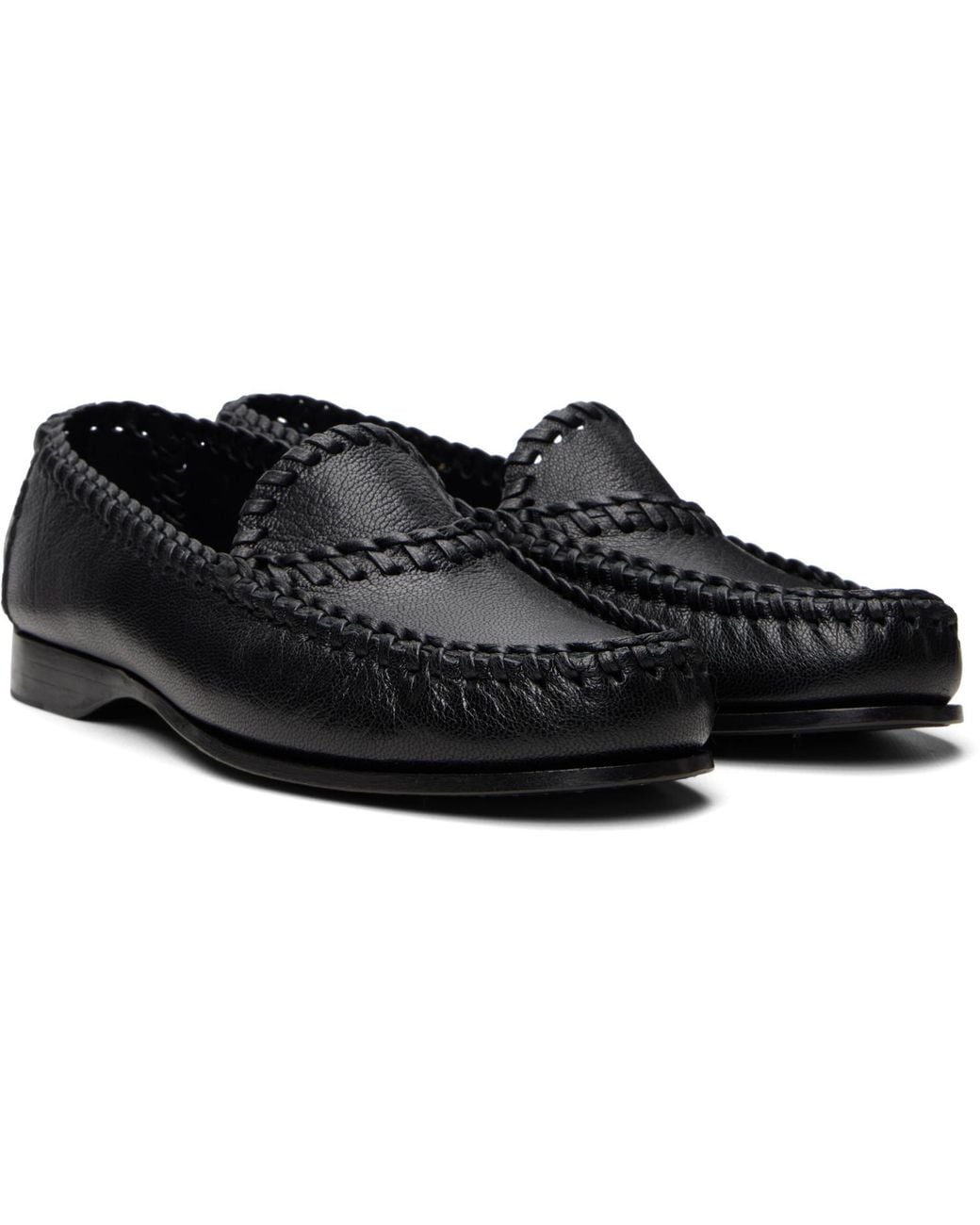Hereu Black Sastre Supple Shiny Loafers