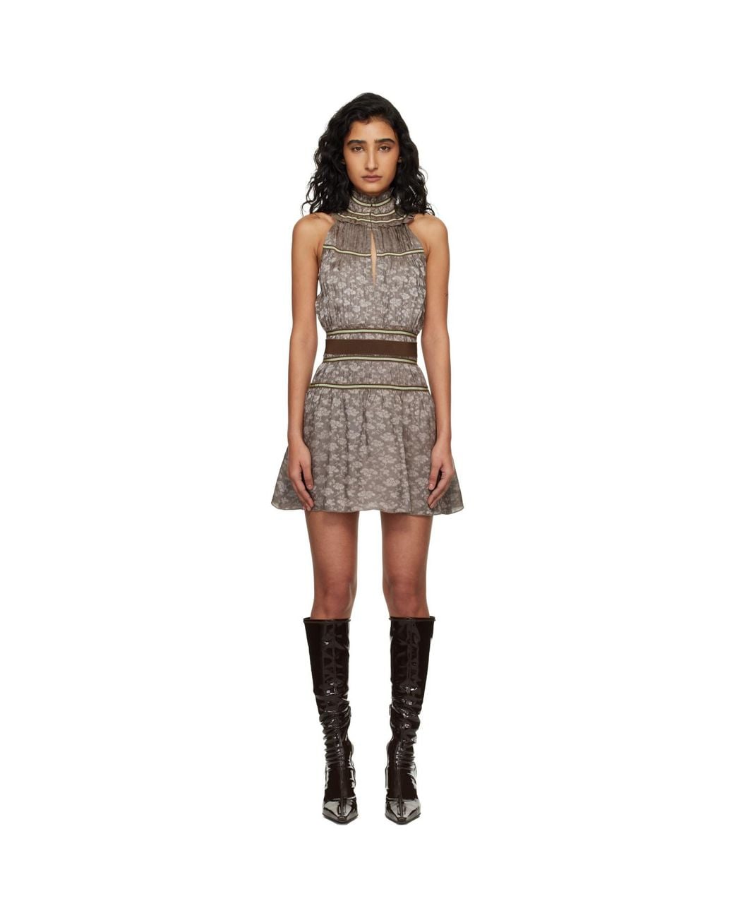 KNWLS Black Freya Minidress