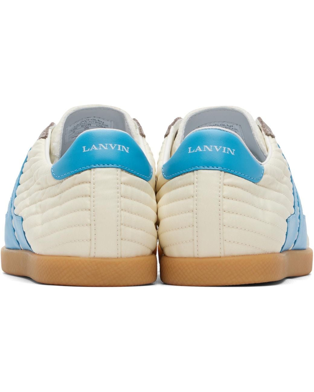 Lanvin Blue Off- & Glen 2.0 Sneakers