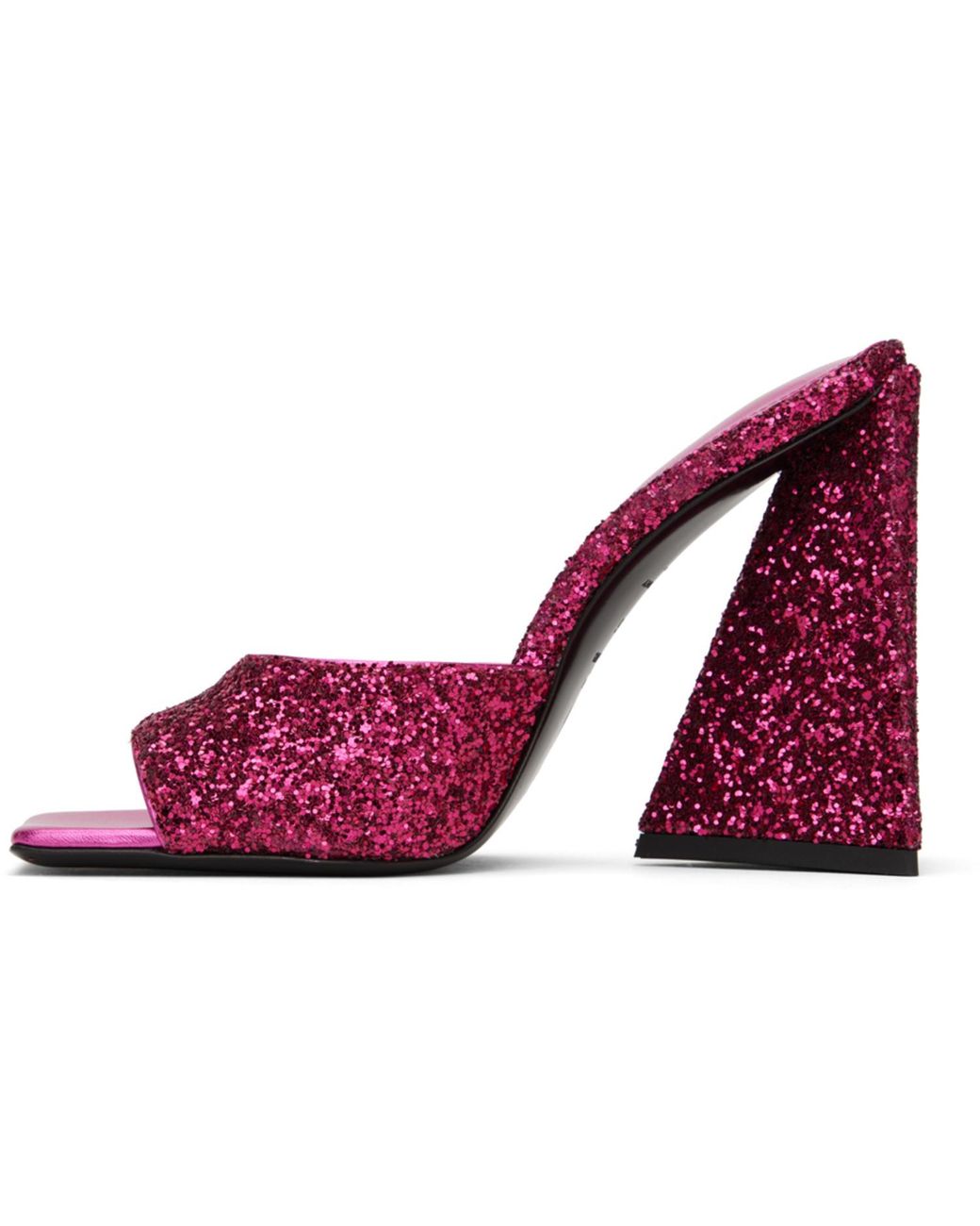 The Attico Red Pink Devon Mules