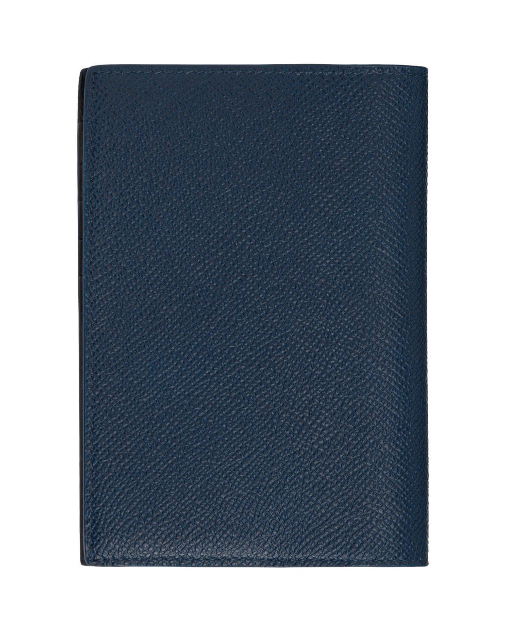 Balenciaga Blue Leather Passport Holder Wallet