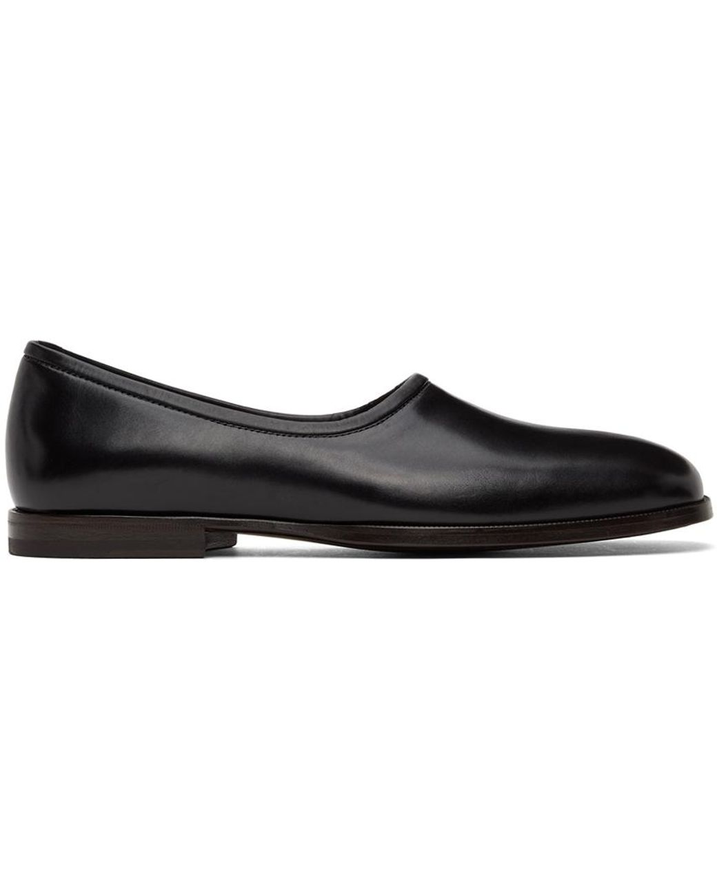 Lemaire Black Soft Slippers for Men | Lyst