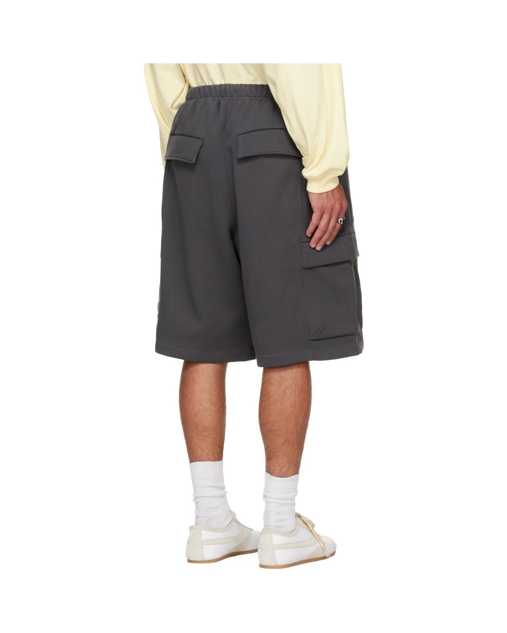 Fear Of God Gray Cargo Basketball Shorts for men