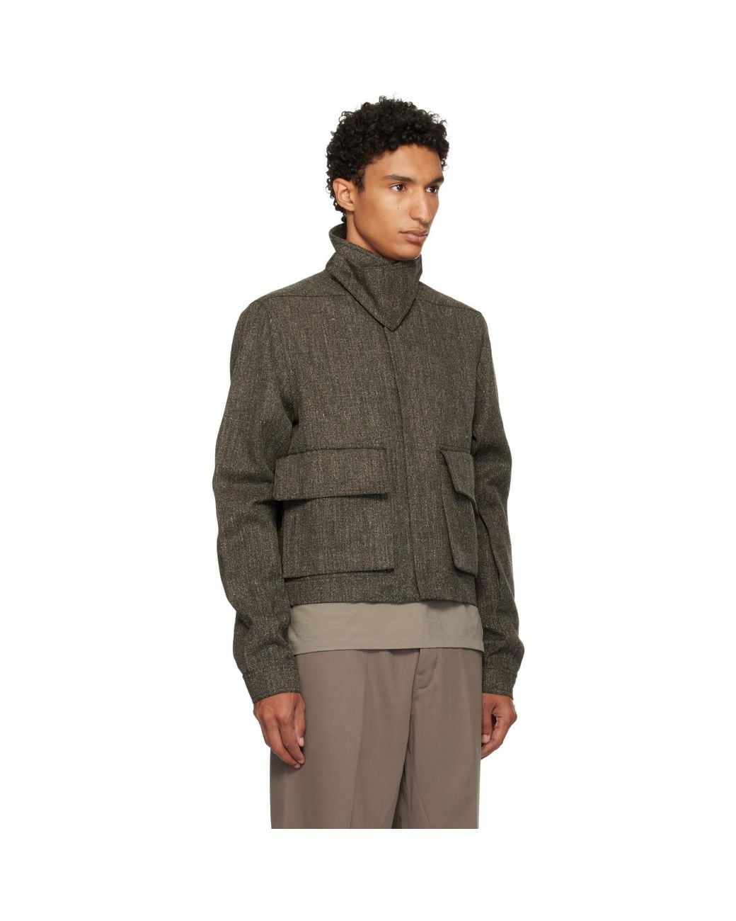 Rick Owens Brown Tower Alice Jacket for men
