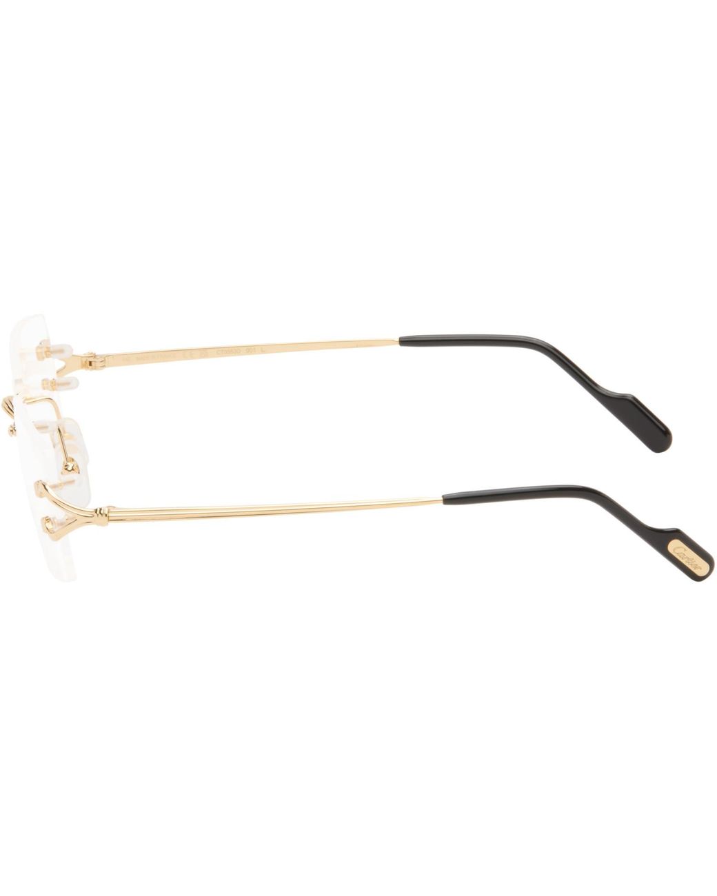 Cartier Black 'Décor C Classique De Glasses for men