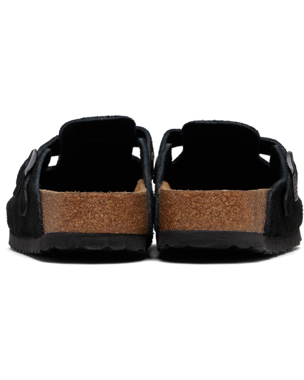 Birkenstock Black Regular Boston Soft Footbed Slip-On Loafers for men