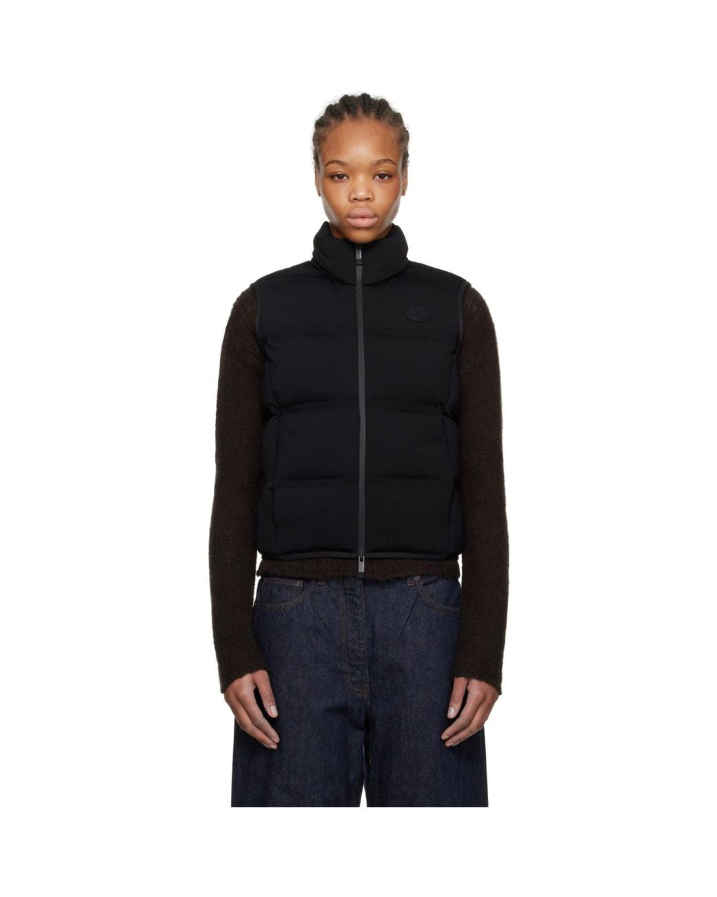 Moncler Black Quilted Down Vest