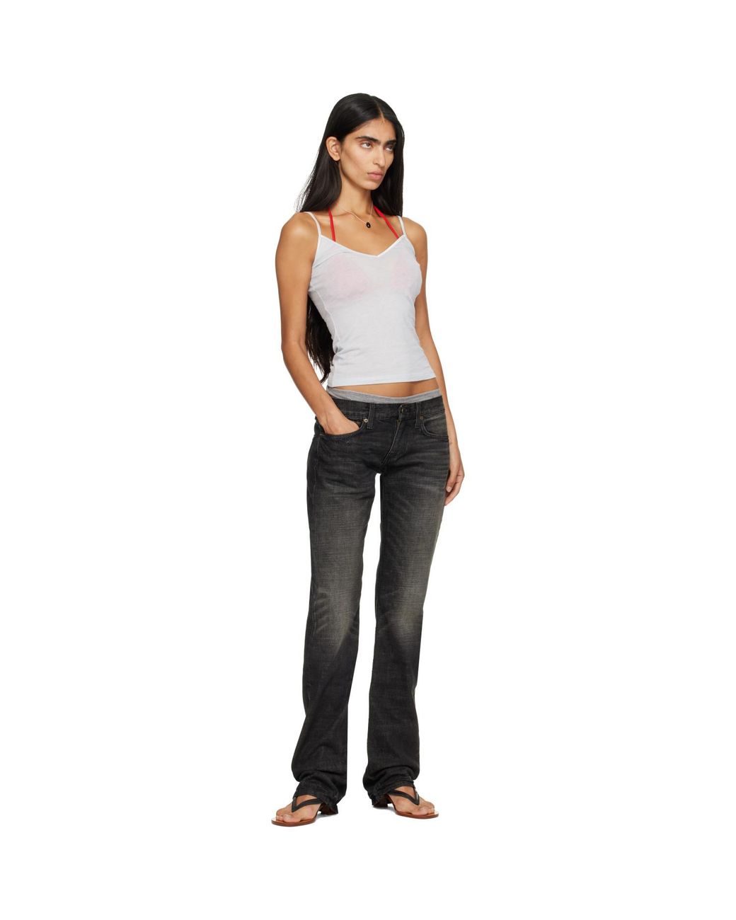 Raimundo Langlois Black Ssense Exclusive V-Neck Camisole