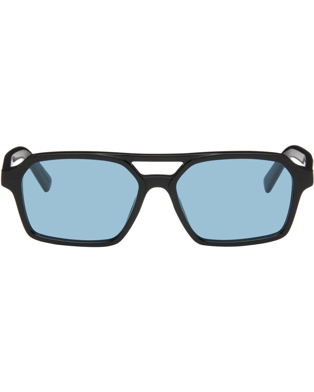 MM6 by Maison Margiela Blue Open Bridge Sunglasses for men