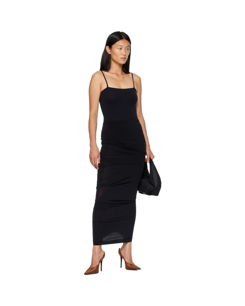 Wolford Black Tube Skin Contour Bodysuit