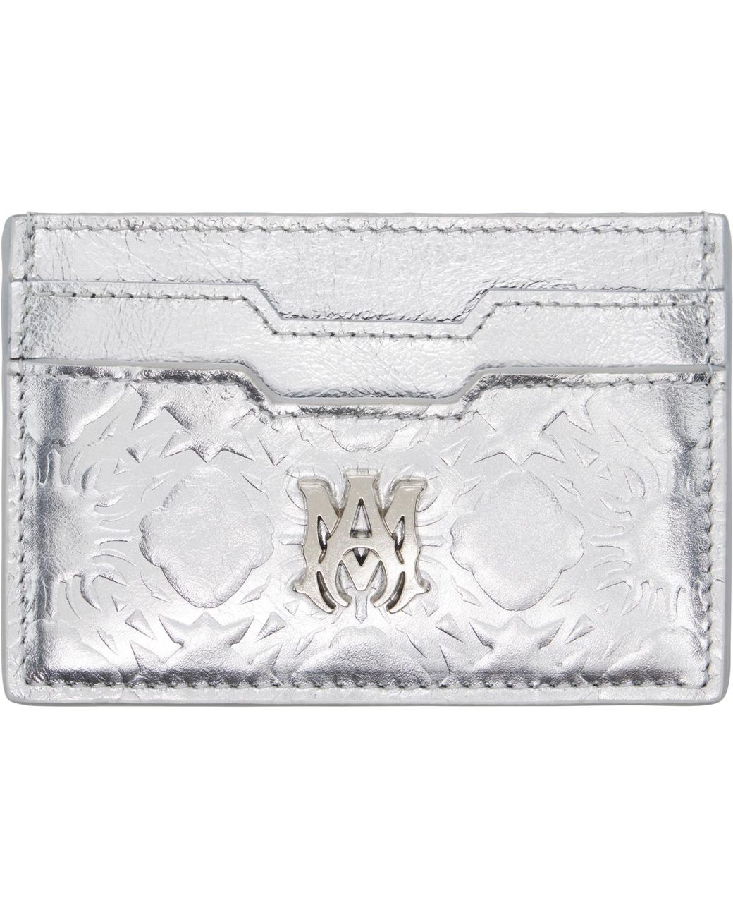 Amiri Black Ma Quad Foil Card Holder for men