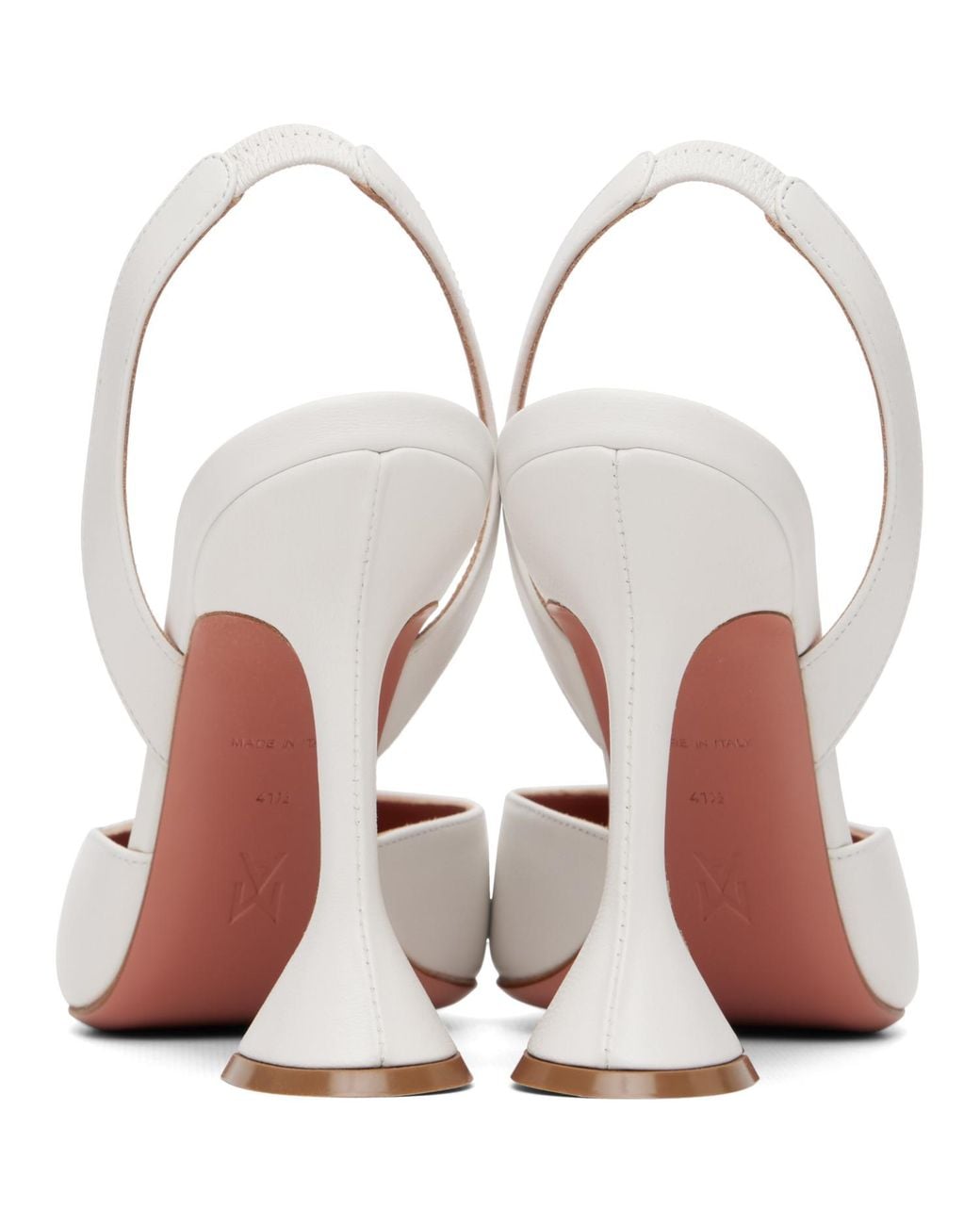 AMINA MUADDI White Holli Sling 95 Heels