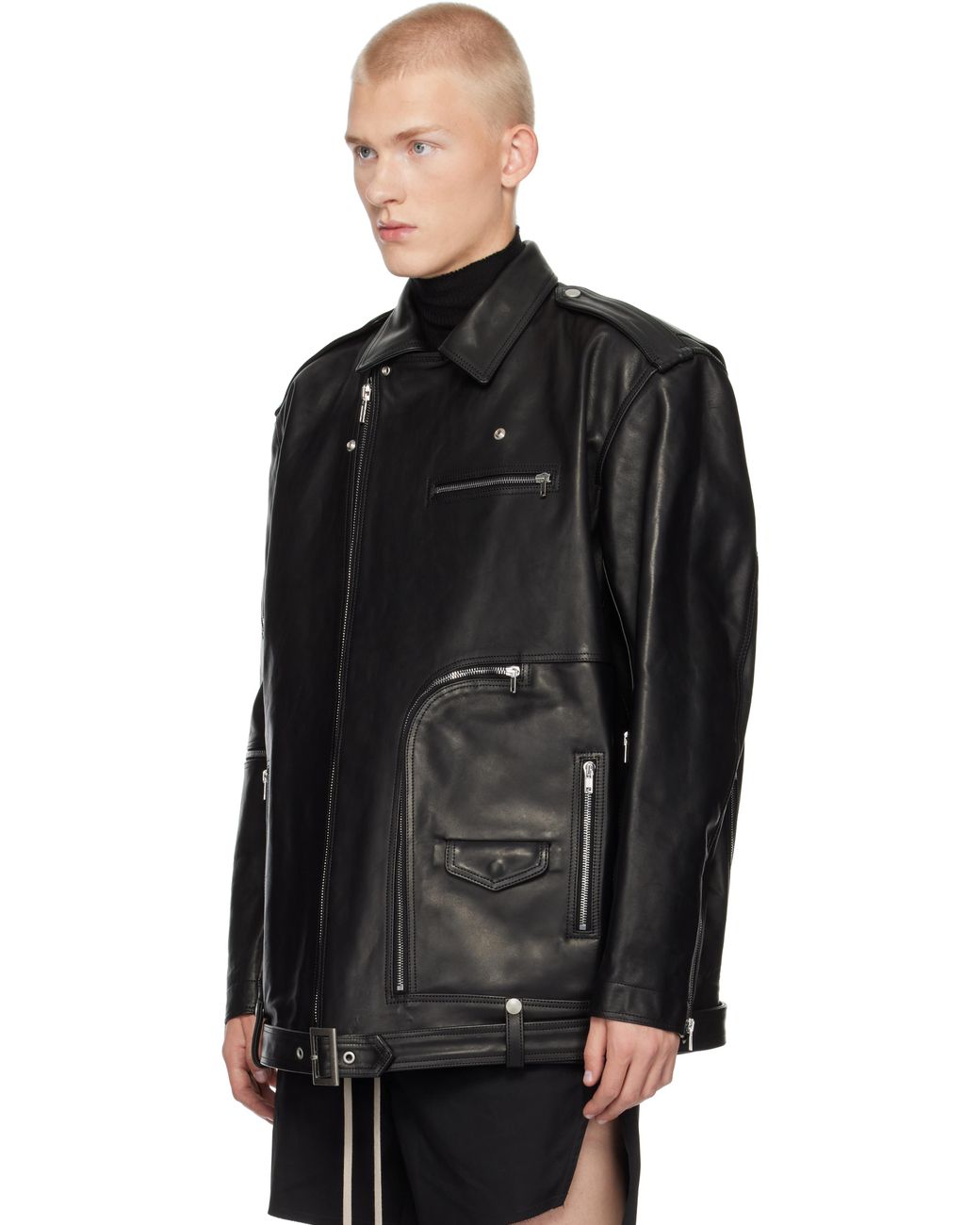 メンズ Rick Owens Porterville Jumbo Bauhaus Stooges レザー