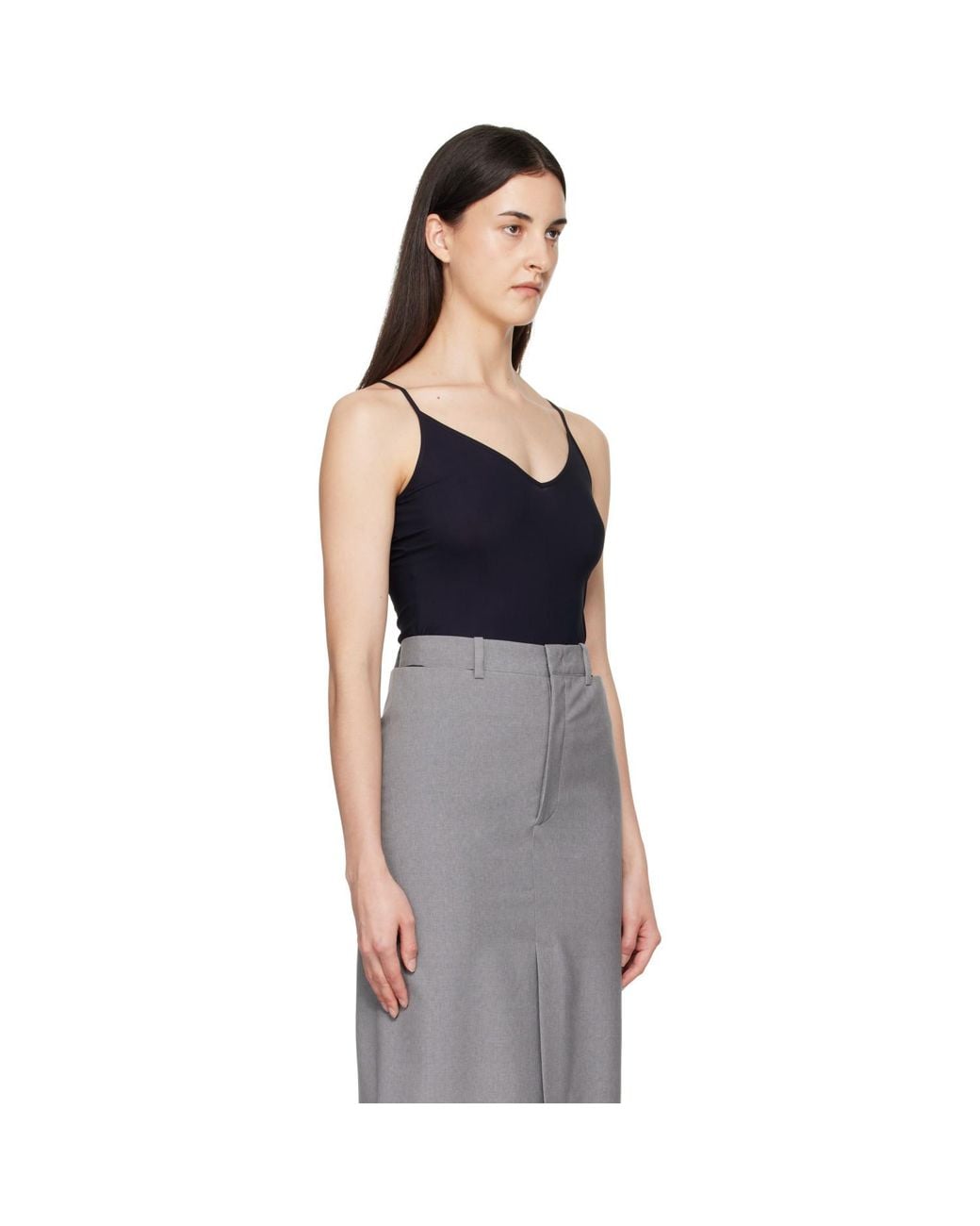 Jil Sander Black Jersey Tank Top