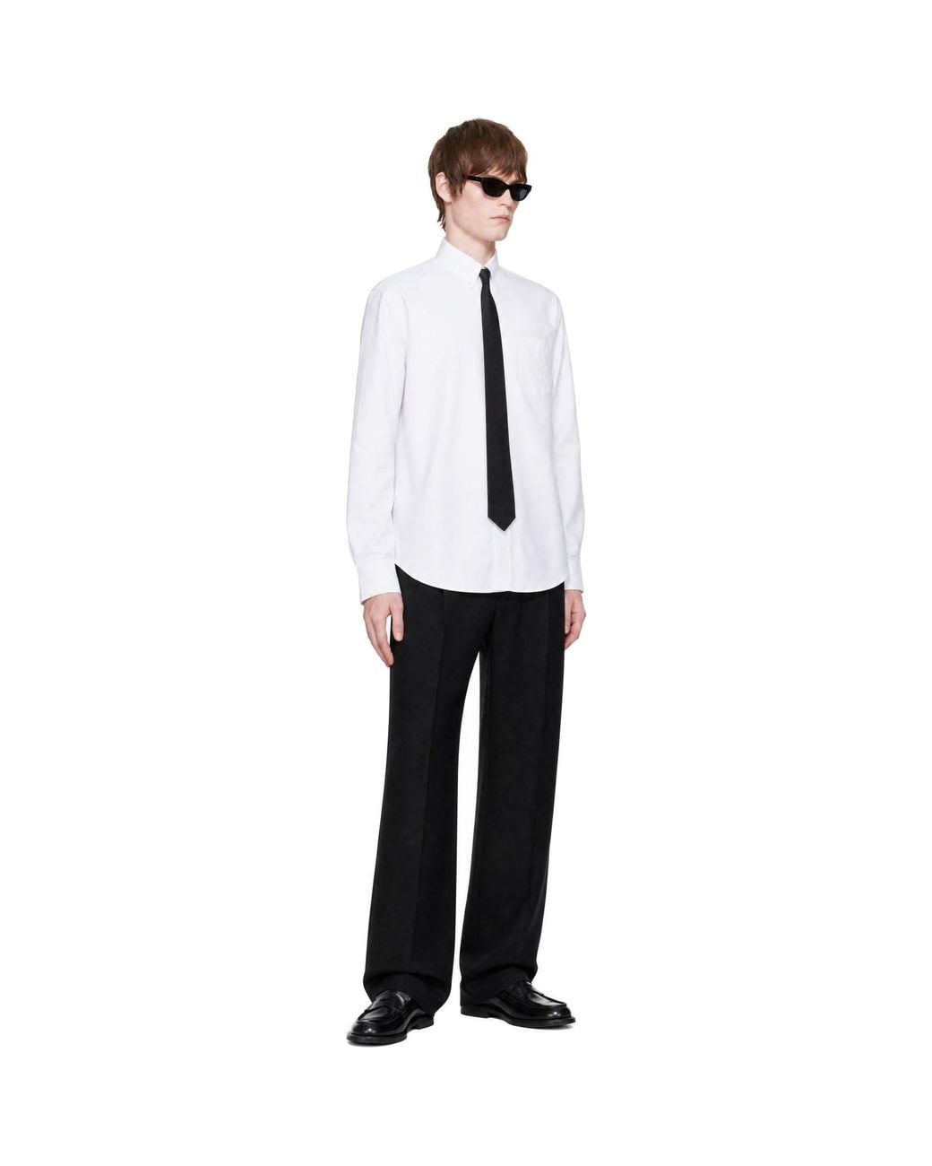 Givenchy White Classic Fit Button Down Shirt for men