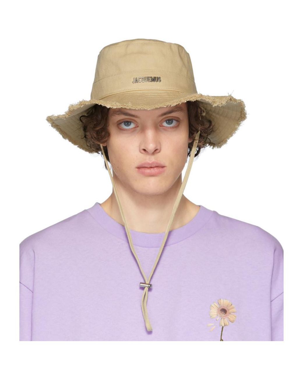 Jacquemus Cotton Beige Le Bob Artichaut Bucket Hat in Natural for Men ...