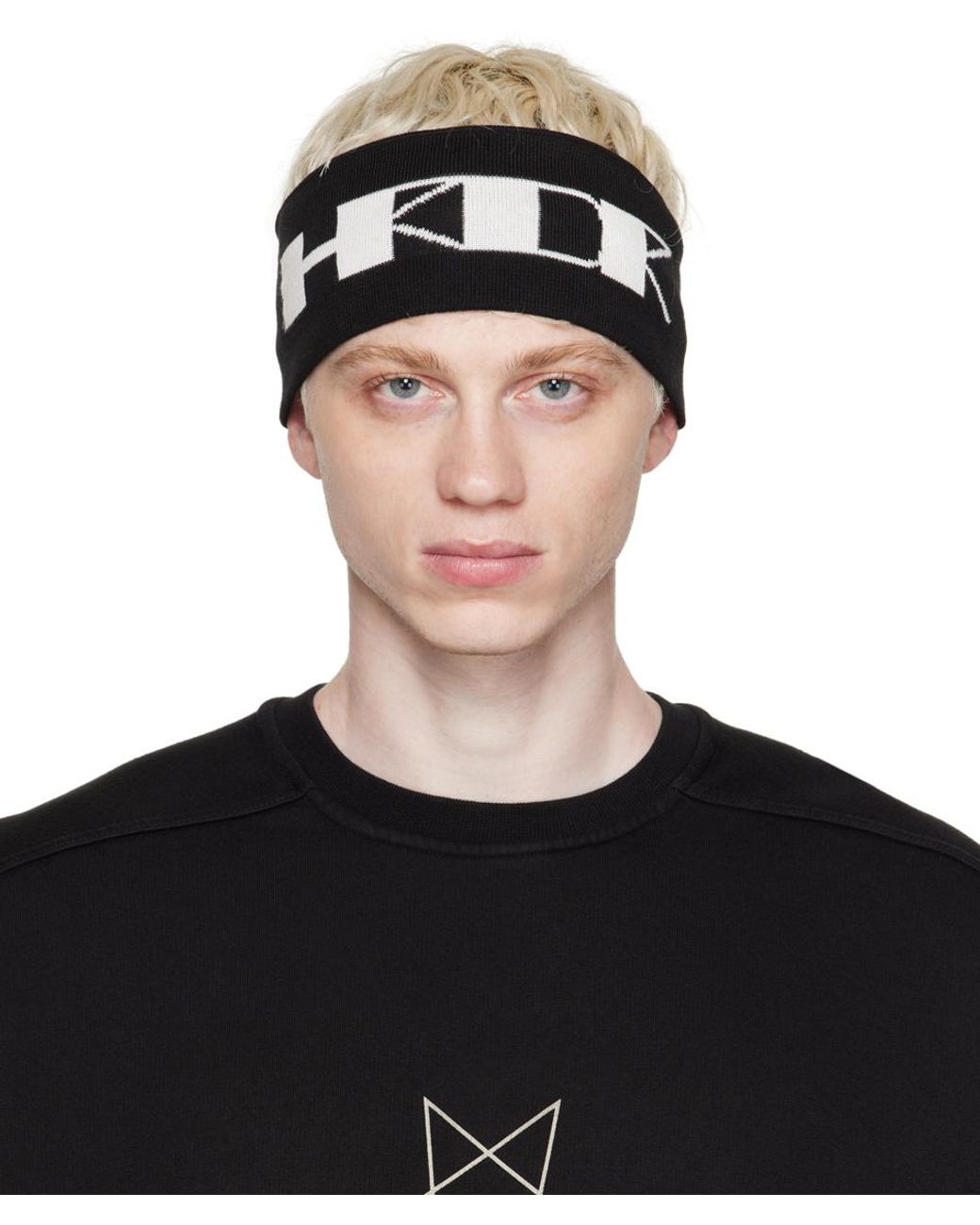 メンズ Rick Owens Hrdr ヘアバンド ブラック | Lyst